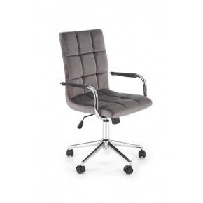 Кресло компьютерное HALMAR GONZO 4 серый/хром